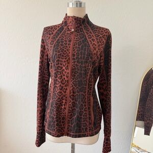 90 Degree By Reflex Leopard Print Jacket